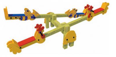 Arı Figürlü Dörtlü HDPE Tahterevalli