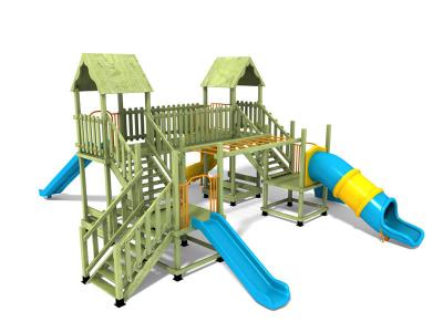 Masif Ahşap Çocuk Oyun Parkı AKA0706